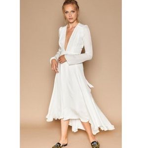 NWT Stone Cold Fox Nico Silk Wrap Dress